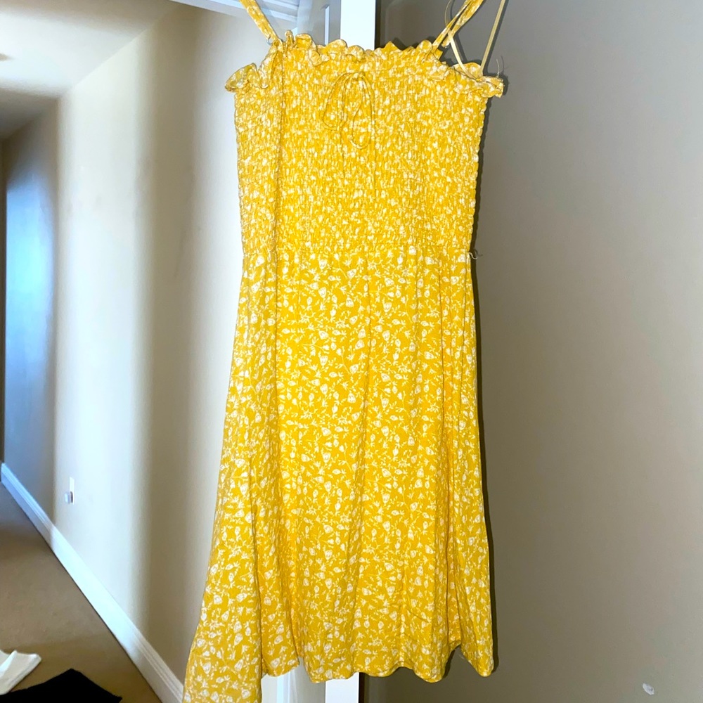 Blu spero yellow flower dress